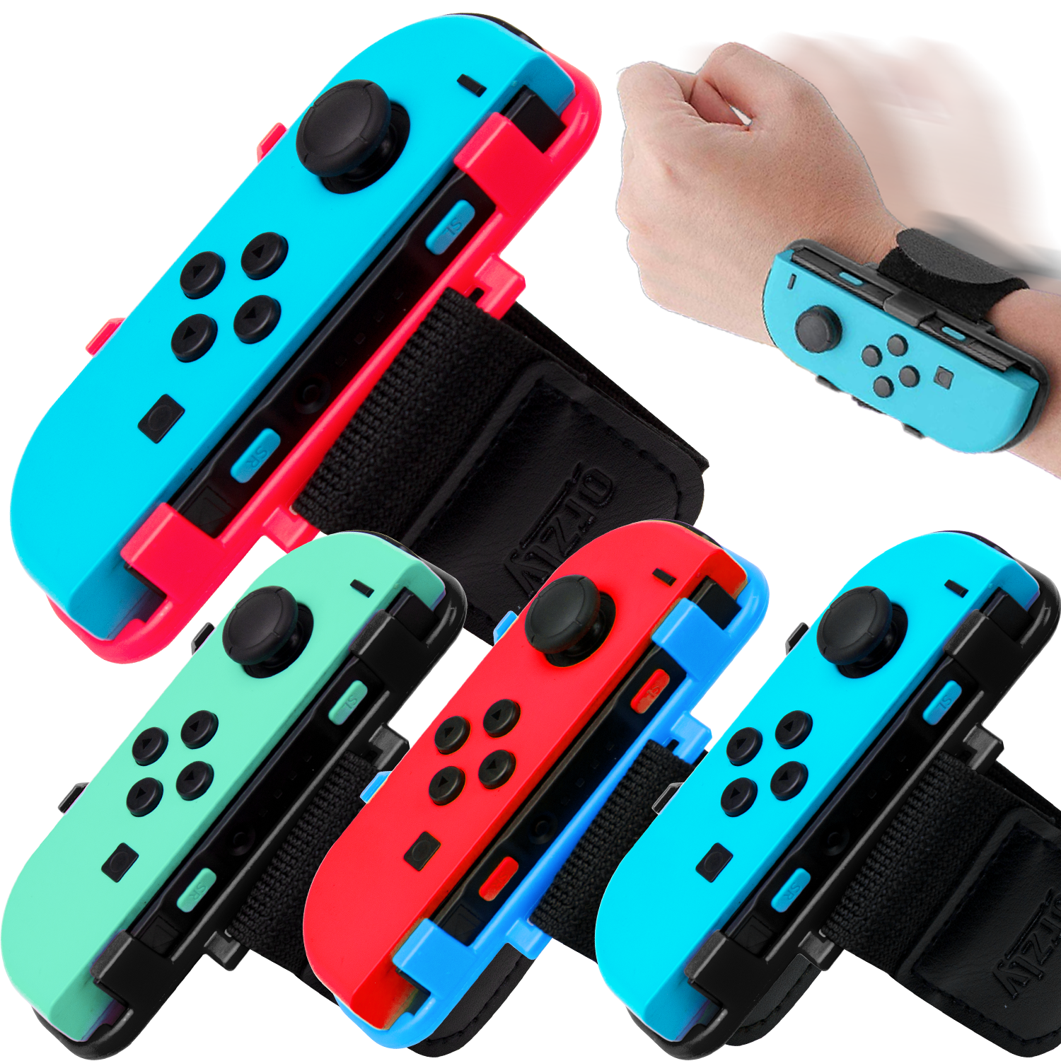 Joy-Con Wrist Bands for Nintendo Switch - Orzly