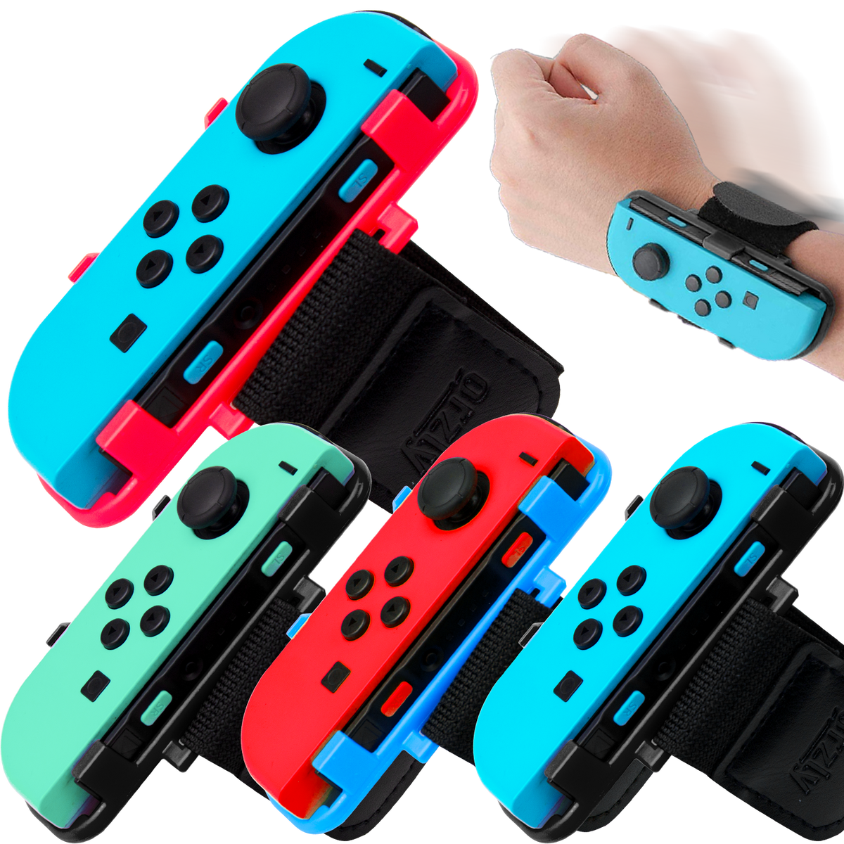 Joy-Con Wrist Bands for Nintendo Switch - Orzly