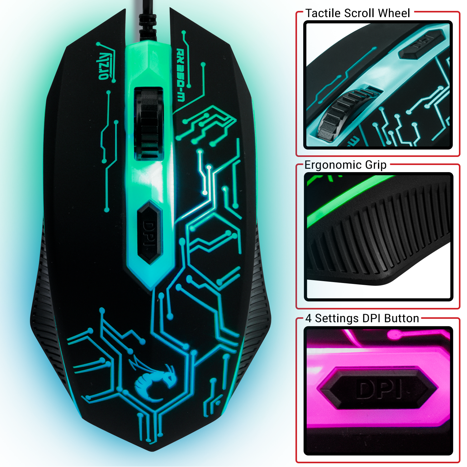 RX250-M Gaming Mouse - Orzly