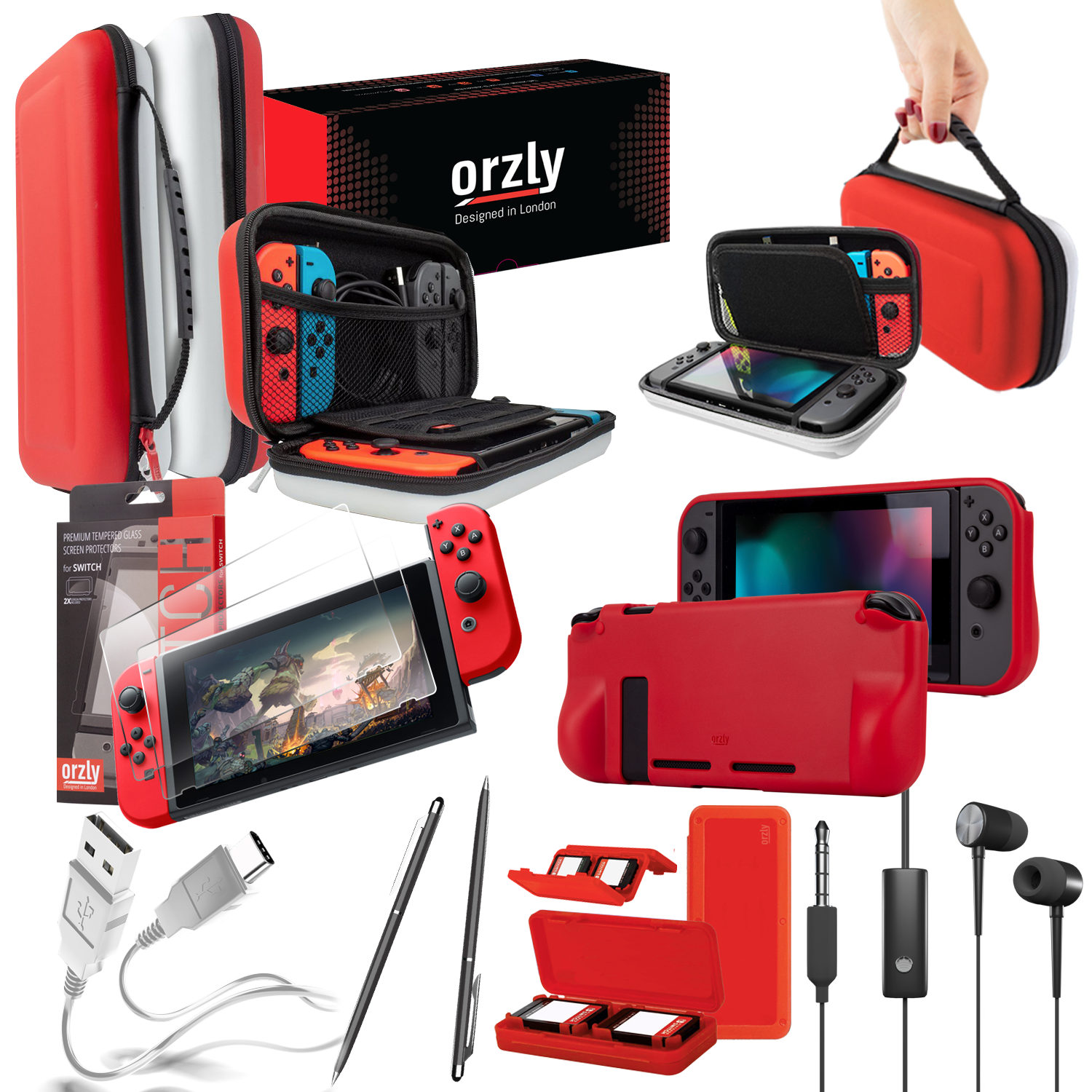 Essential Pack for Nintendo Switch - Orzly