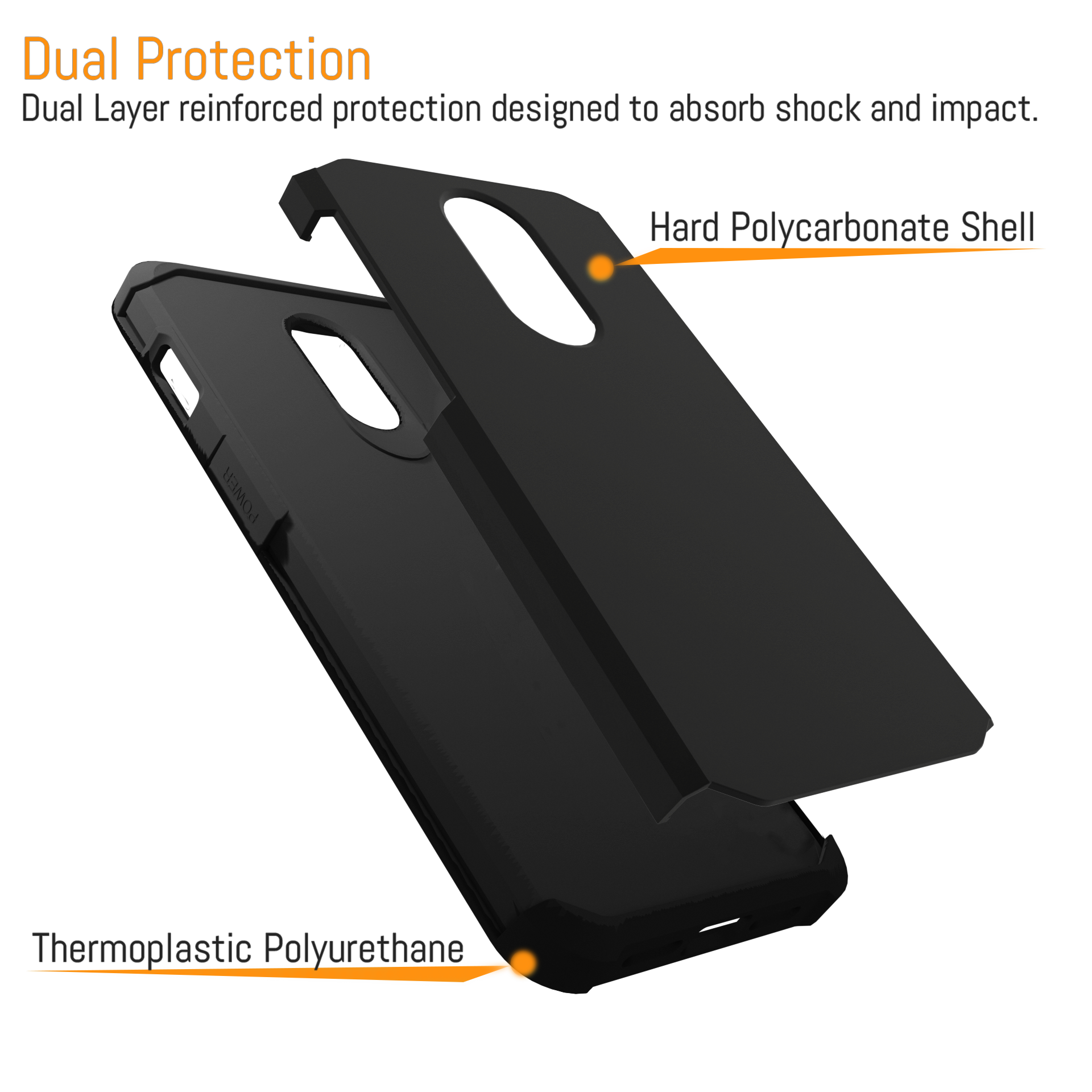 Duo-Armour Case for OnePlus 6T - Orzly