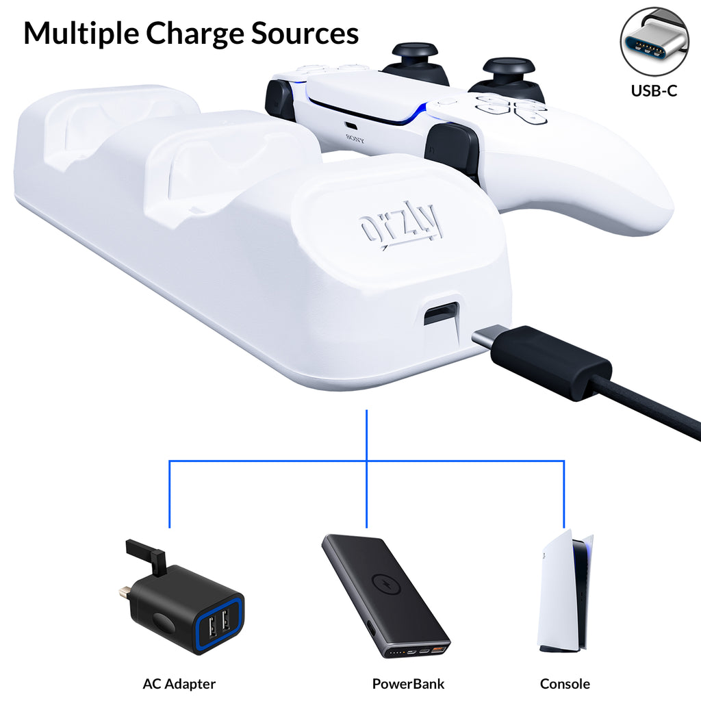 PlayStation 5 DualSense Controller Charging Dock | Duo-Charge Dock - Orzly