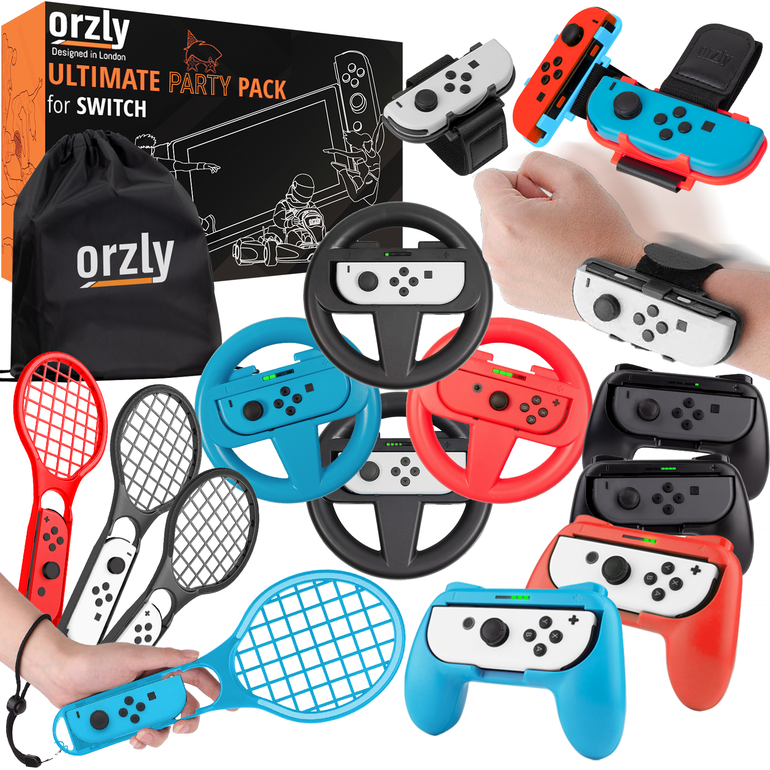 Ultimate Party Pack for Nintendo Switch - Orzly