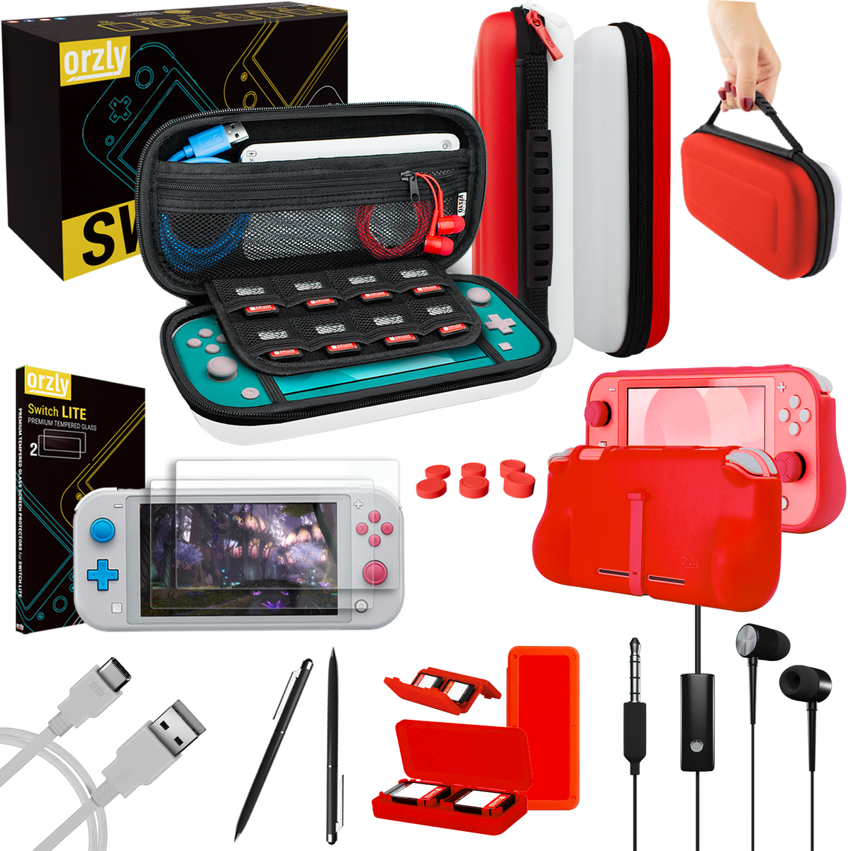 Essential Pack for Nintendo Switch Lite - Orzly