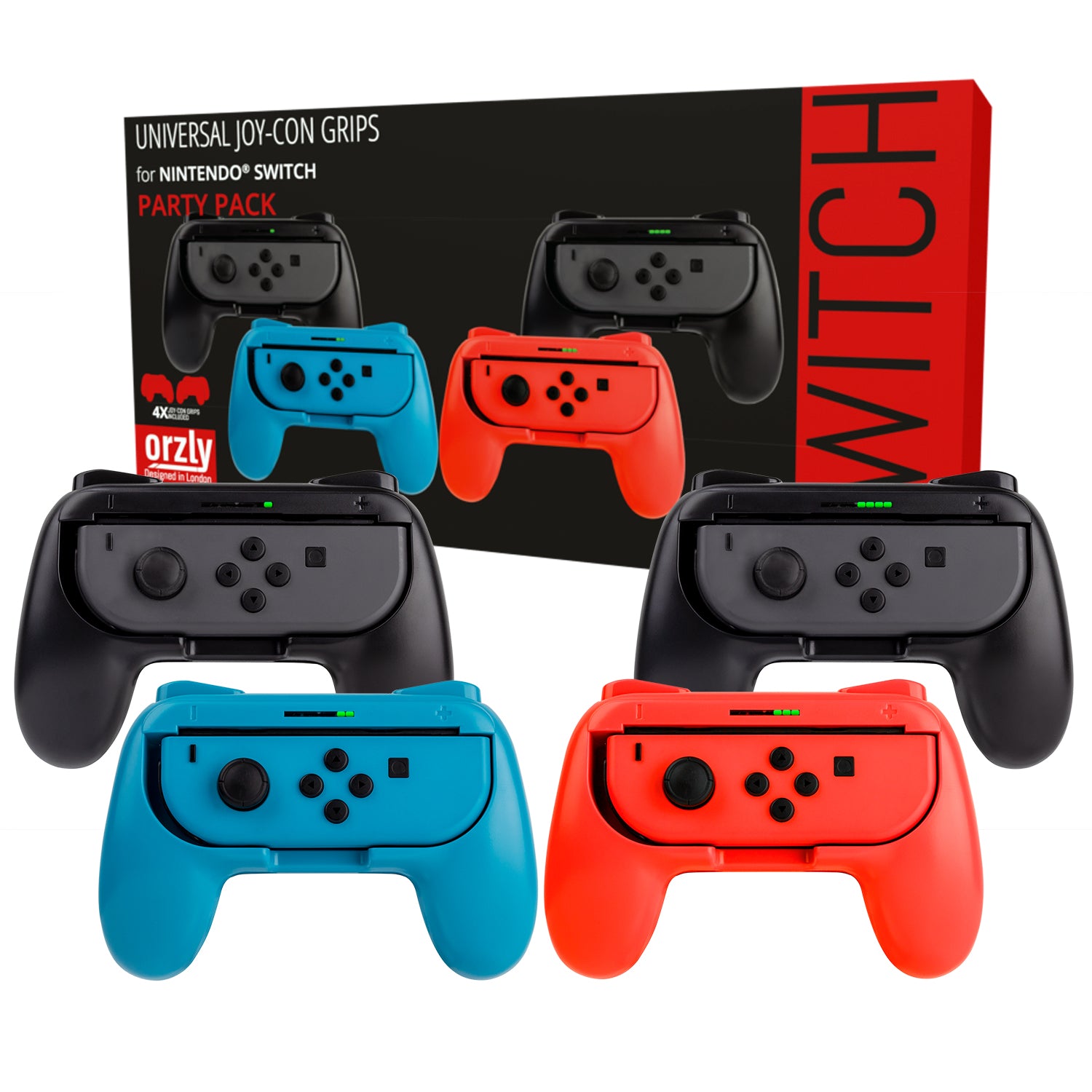 Nintendo Switch Joy-Con Grips Party Pack - Orzly