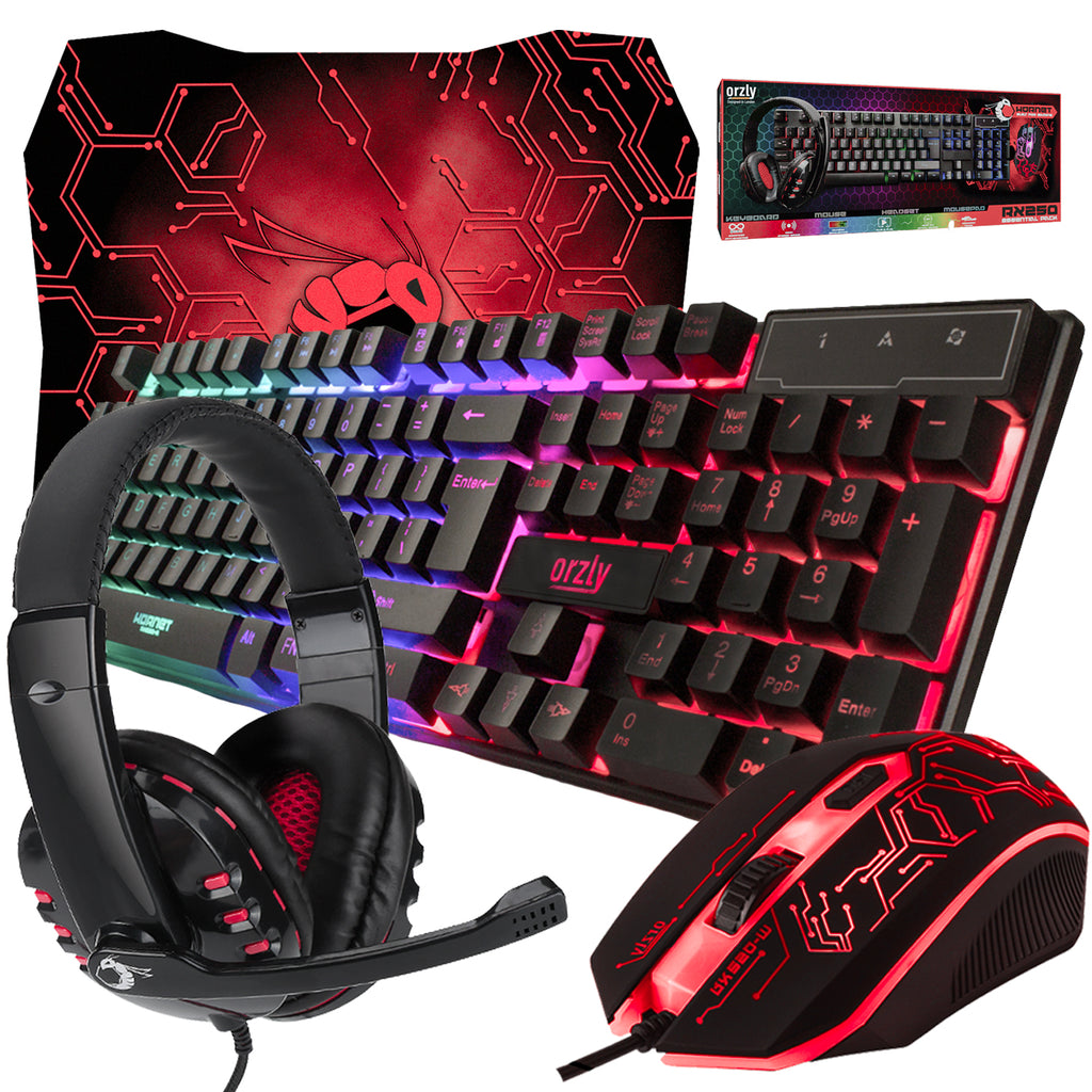 RX250 PC Gaming Essential Pack - Black - Orzly