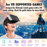 Orzly VR Headset designed for Nintendo Switch & Switch oled console with adjustable Lens for a virtual reality gaming experience and for Labo VR - Gift boxed Edition - Orzly