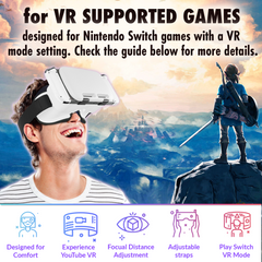 Orzly Virtual Reality Gaming VR Headset for Nintendo Switch OLED