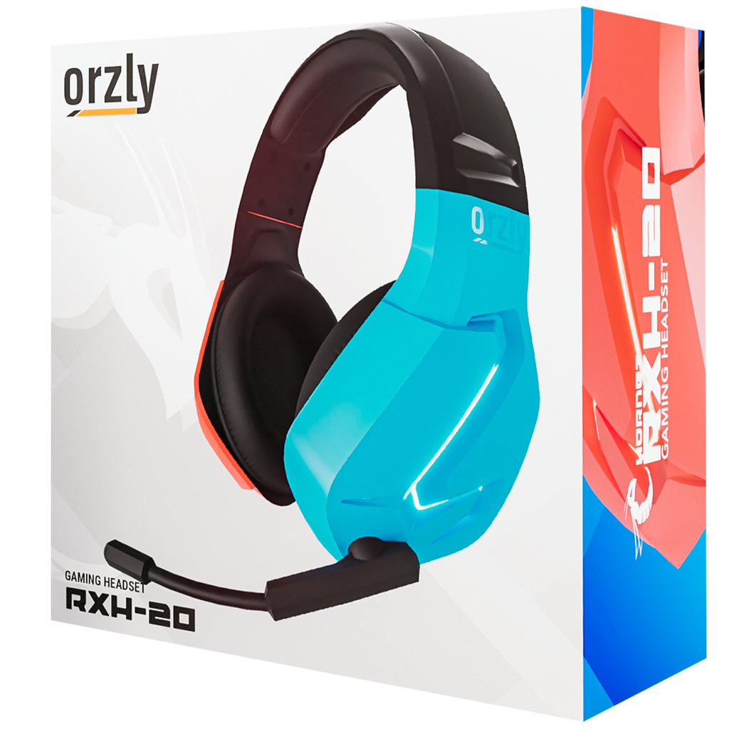 Orzly Gaming Headset for PC and Gaming Consoles: PLAYSTATION 5, PS4, Xbox Series X & S, Xbox One, Nintendo Switch & Google Stadia Stereo sound with noise cancelling mic - Hornet RXH-20 Tanami - Orzly