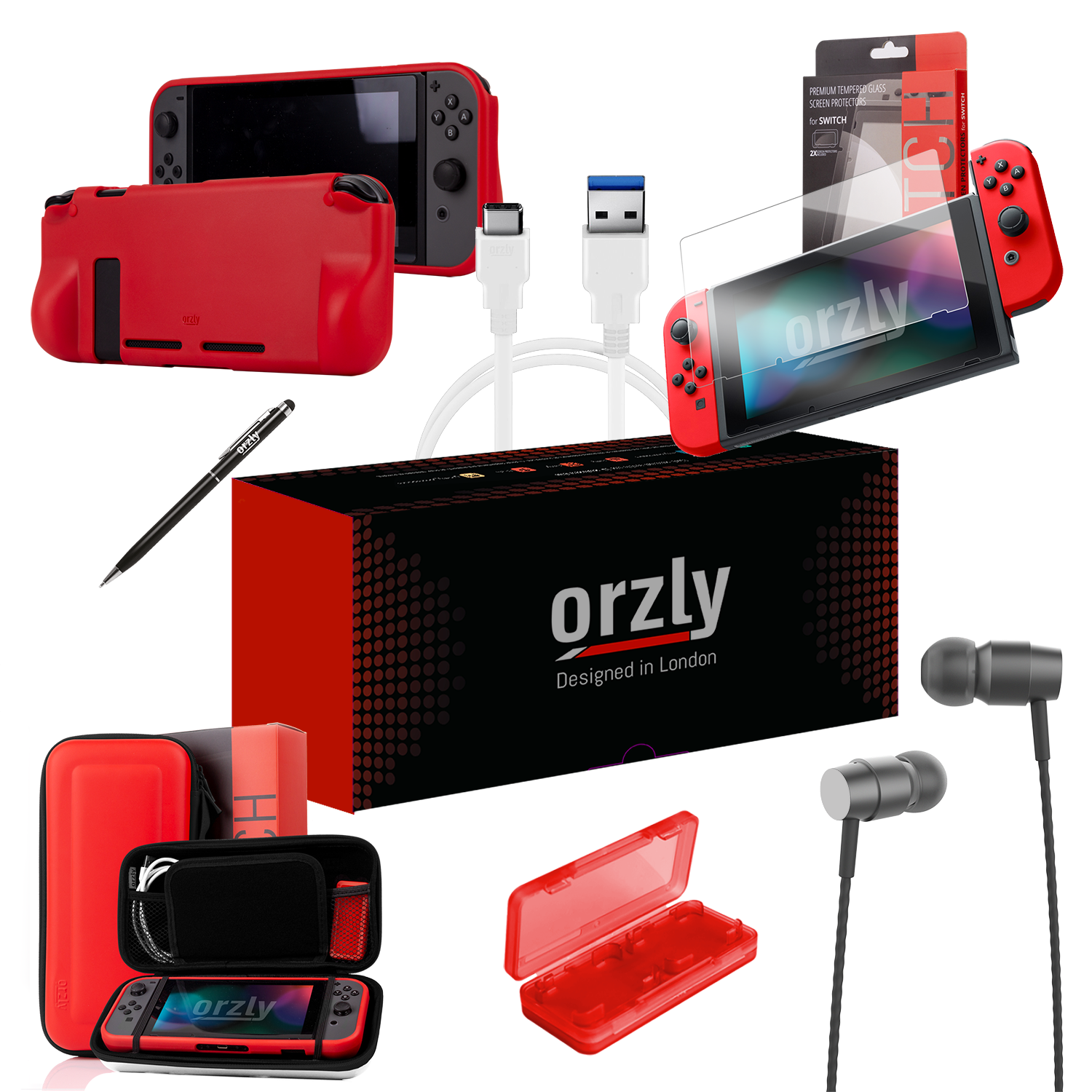 Essential Pack for Nintendo Switch - Orzly