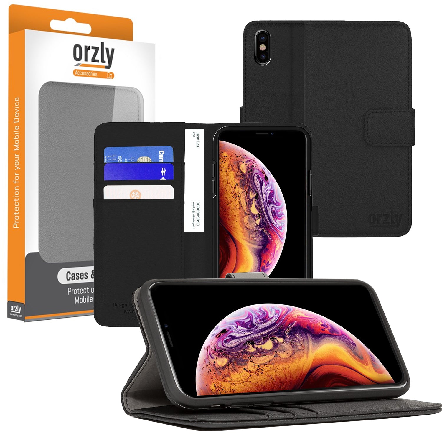 Multifunctional Wallet Case for Apple iPhone XS Max - Orzly