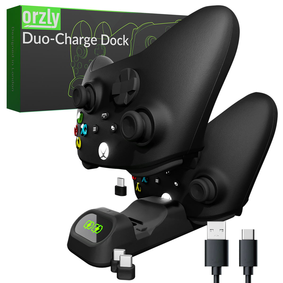 XBOX Series X/S Controller Charging Dock - Duo-Charge Dock - Orzly