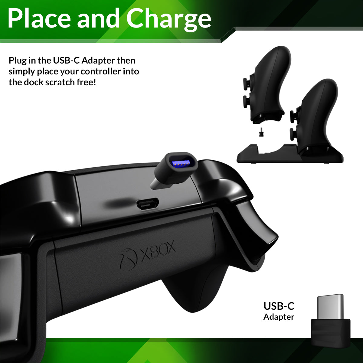 XBOX Series X/S Controller Charging Dock - Duo-Charge Dock - Orzly