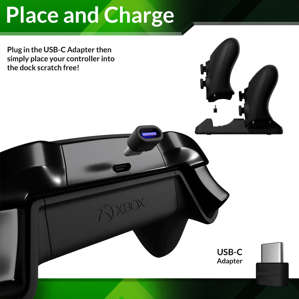 Xbox Geek Pack, includes Gaming Headset, Phone Mount Clip, Controller Duo-Charge Station 3m USB-C Charging Cable, and Protective Travel Bag - Orzly