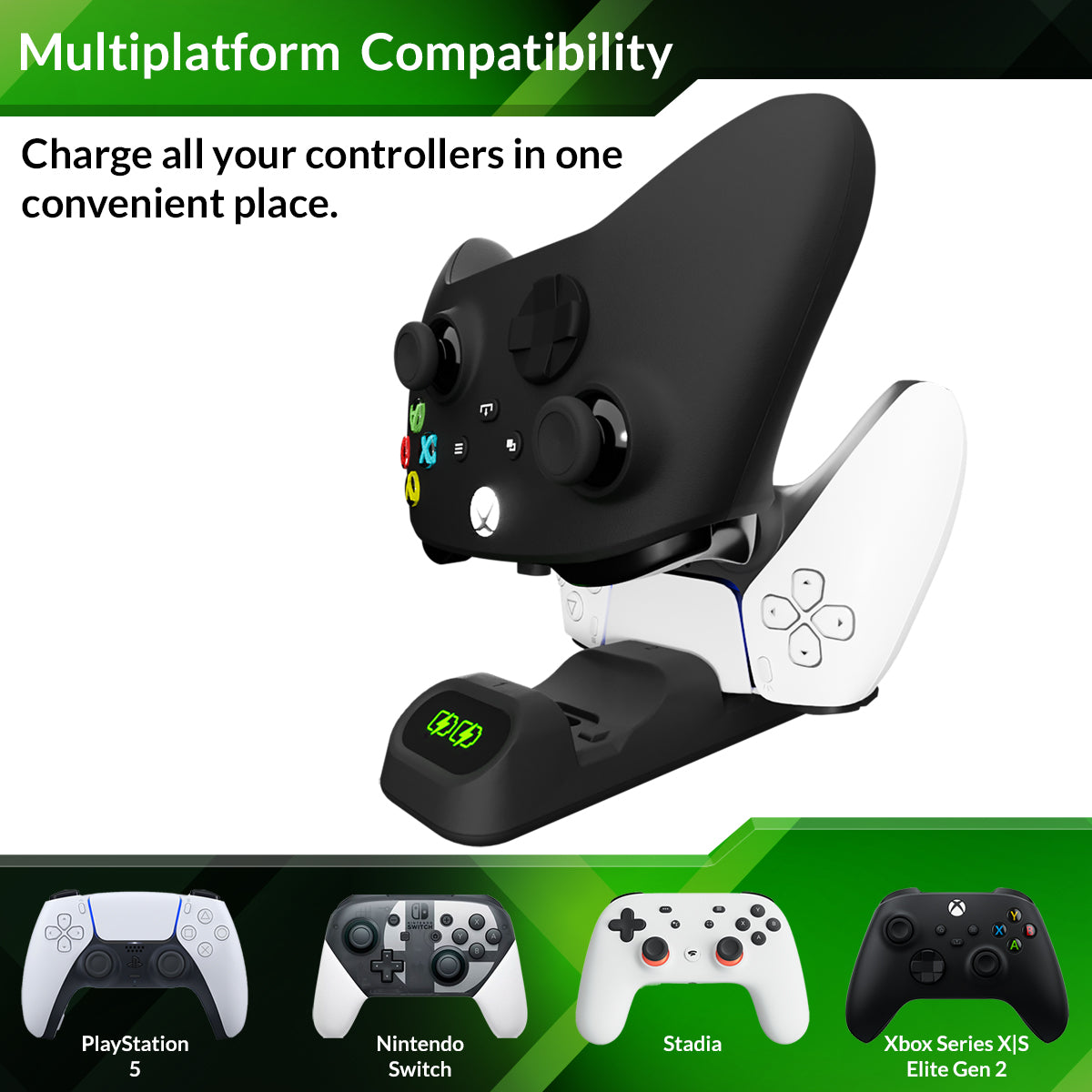 XBOX Series X/S Controller Charging Dock - Duo-Charge Dock - Orzly