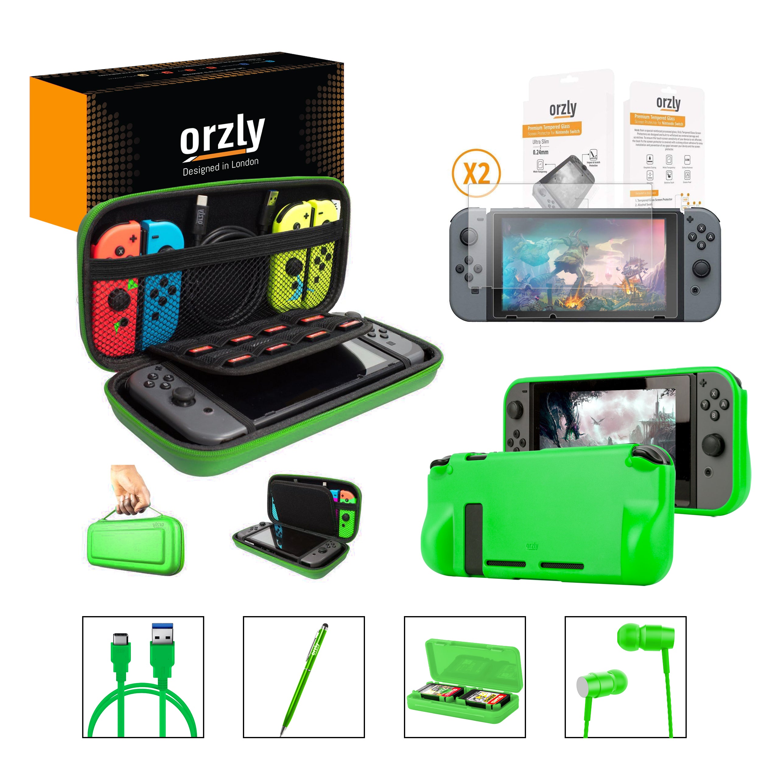 Essential Pack for Nintendo Switch - Orzly