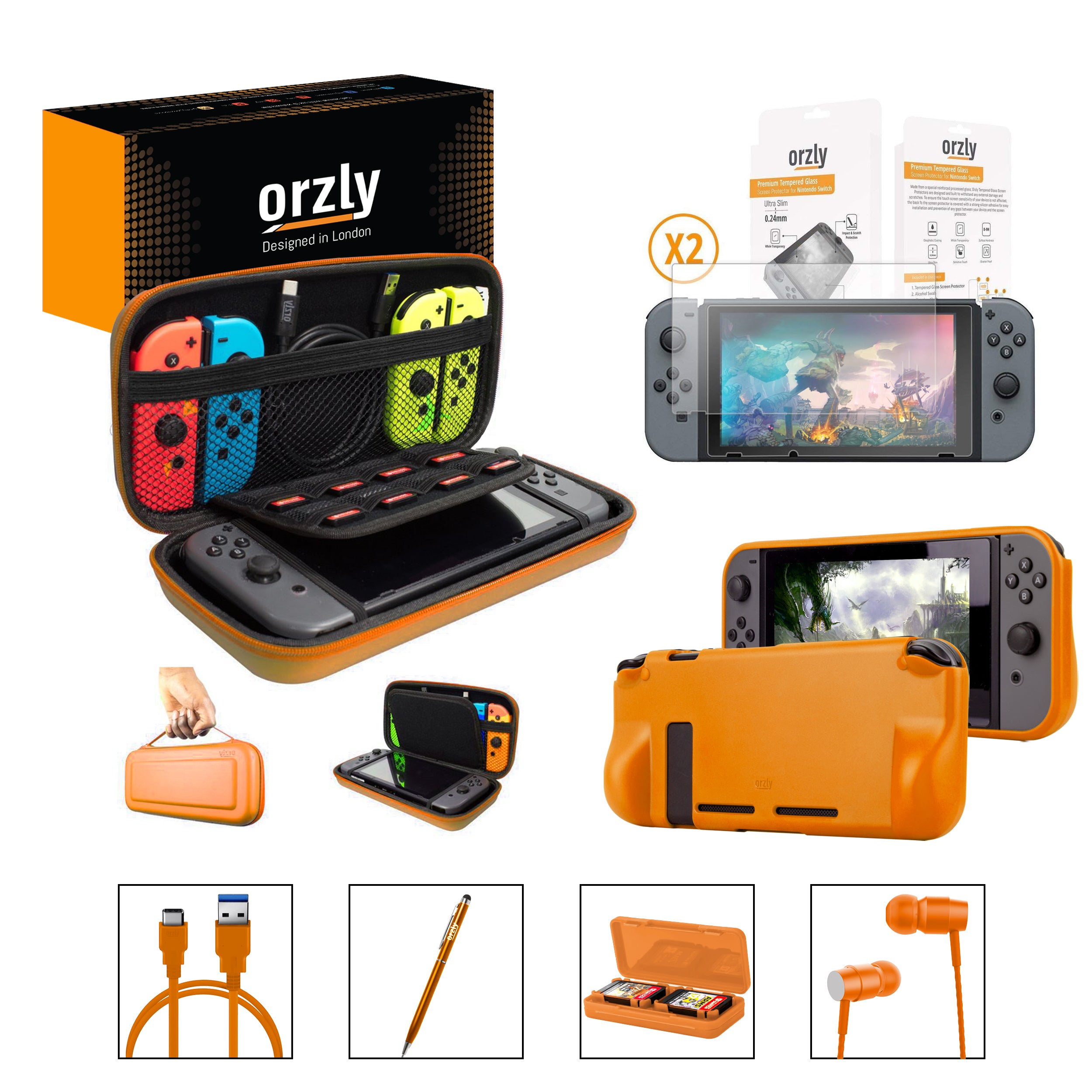 Essential Pack for Nintendo Switch - Orzly