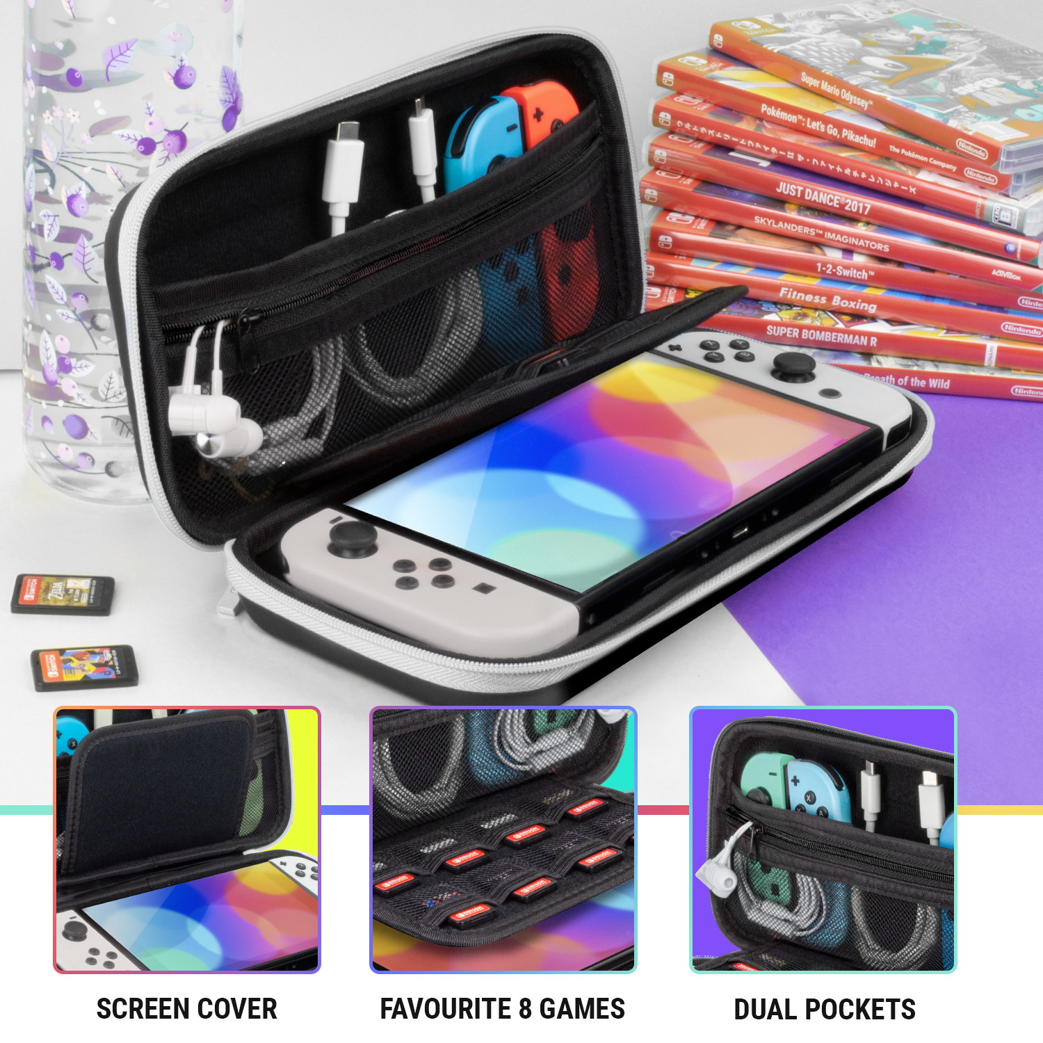 Special Edition Carry Case for Nintendo Switch OLED - Orzly