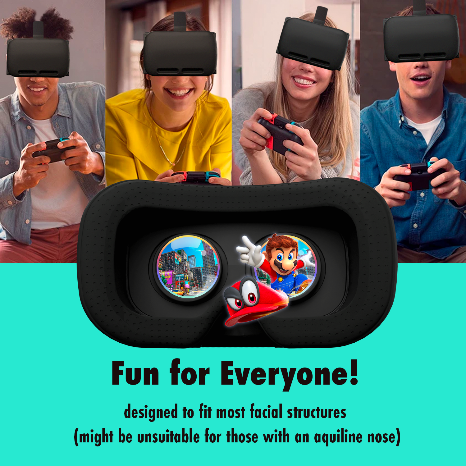 Switch Vr Orzly | Virtual Reality Gaming VR Headset for Nintendo Switch & OLED