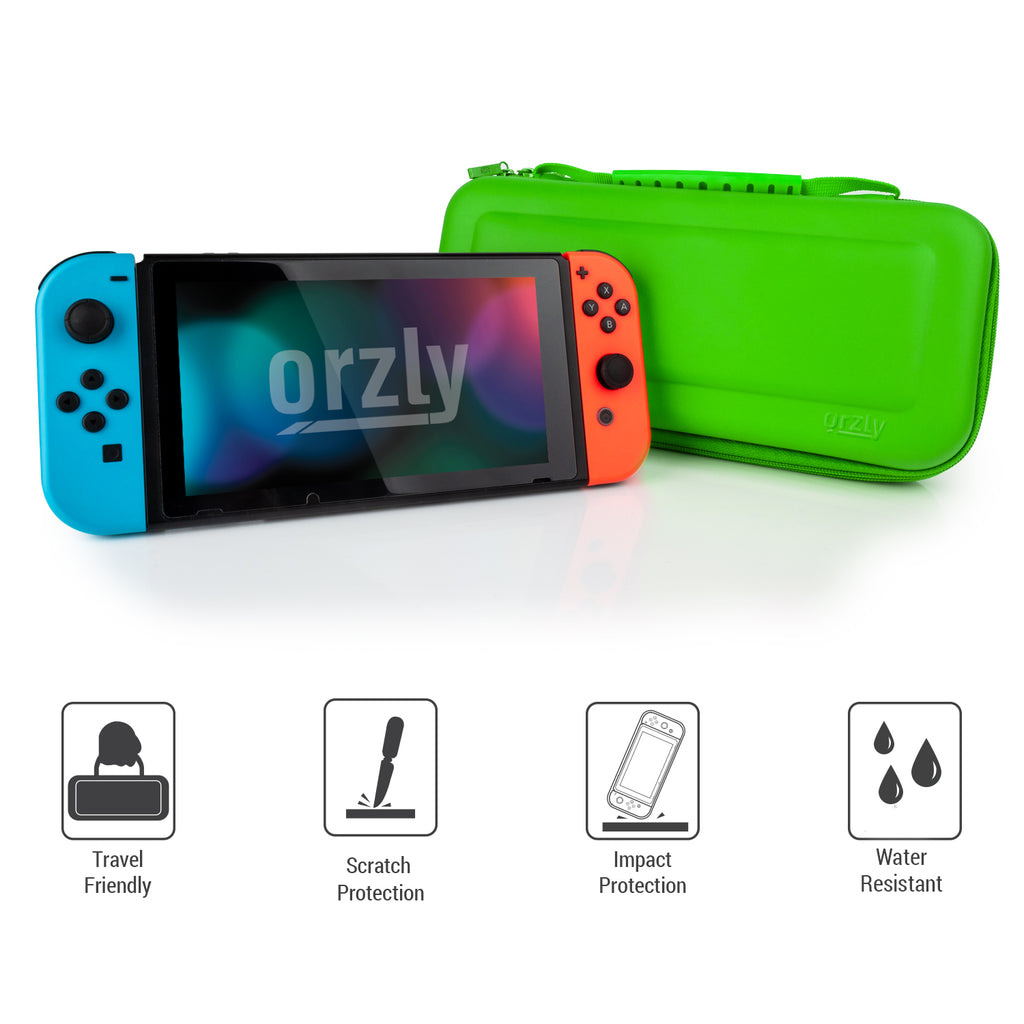  Switch OLED Carrying Case Compatible with Nintendo Switch & Switch  OLED, Portable Switch Travel Carry Case Fit for Joy-Con and Adapter, Hard  Shell Protective Switch Pouch Case with 20 Games, Red 