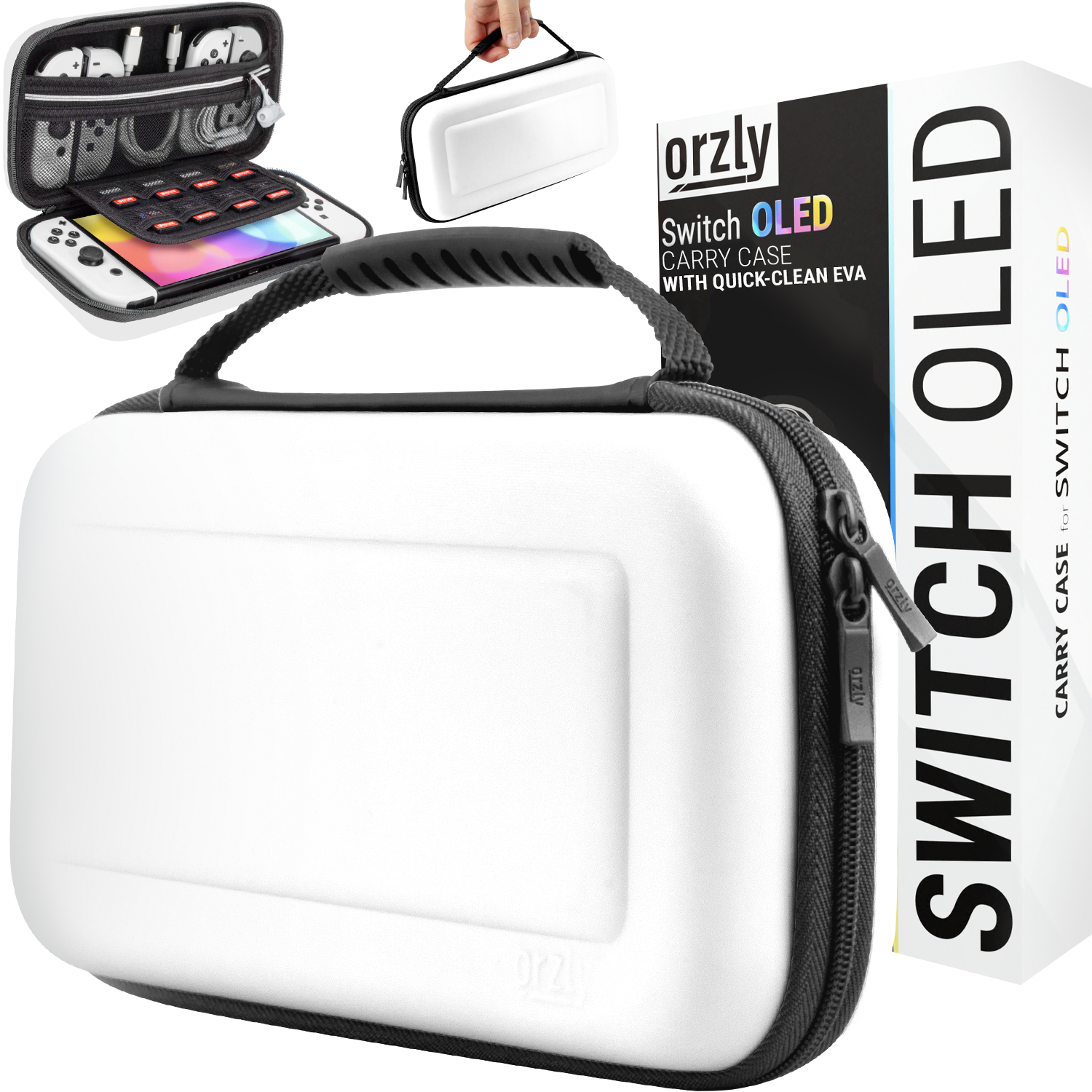 Orzly | Carry Case for Nintendo Switch OLED Protective Travel Carry ...