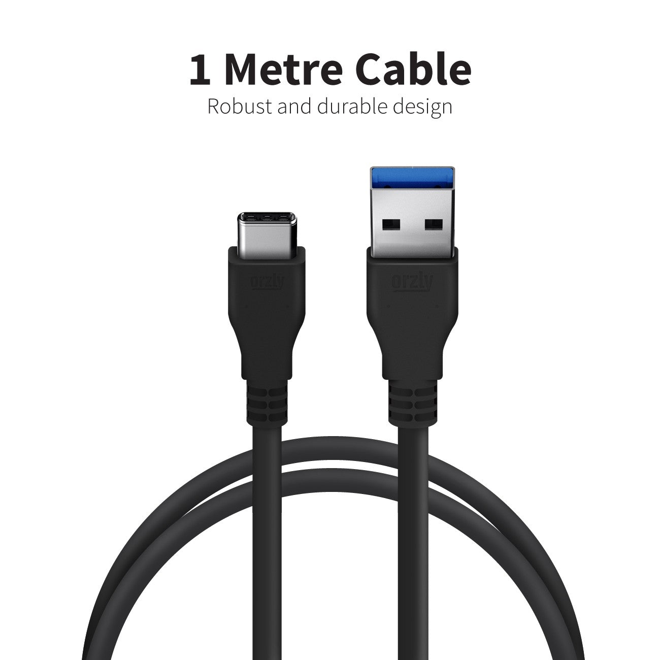 USB 3.0 Type-C to USB 1M - 4 Pack - Orzly